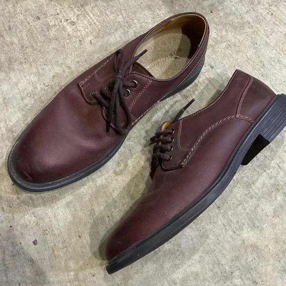 Bostonian Men’s Burgundy Leather Derby Shoes Shoes | Bostonian Mens Derby Dress Shoes Burgundy Leather  main image 4